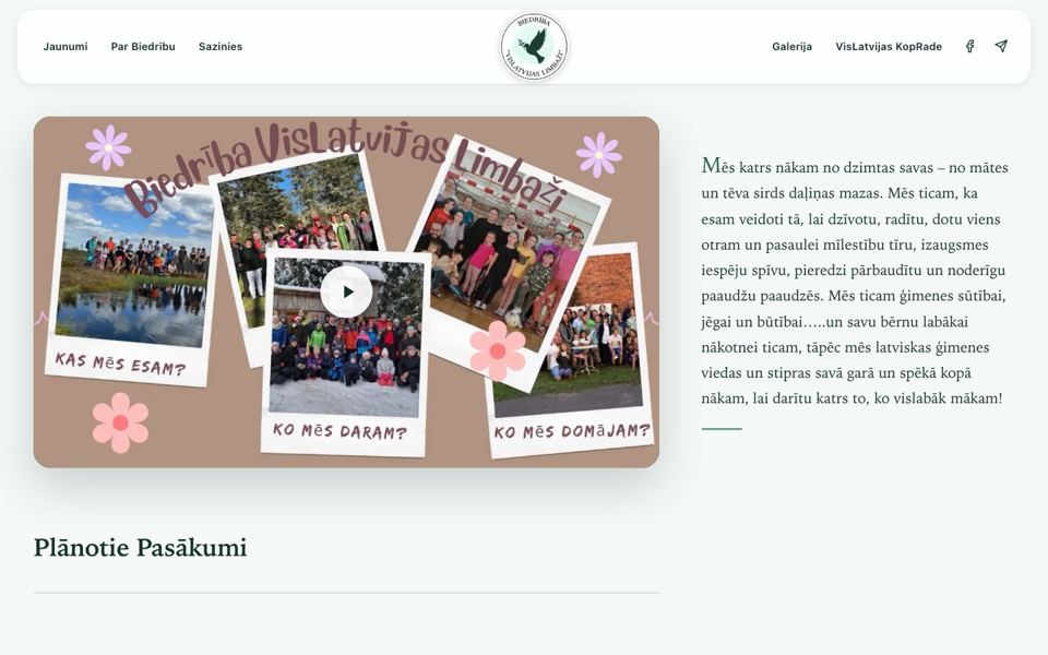 VisLatvijas Limbaži mājaslapa